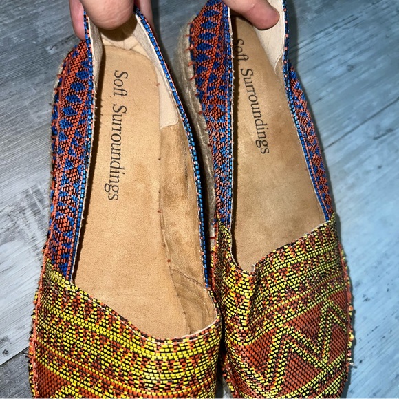 SOFT SURROUNDINGS Boho Canvas Slip On Espadrilles - Picture 5 of 9
